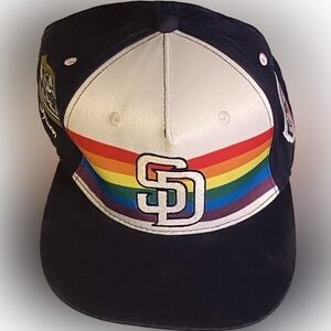2019 San Diego Padres Pride Rainbow 50th Anniversary Baseball Cap Trucke…